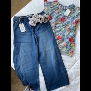 Next Direct shirt and denim set sz 11/12 nwt